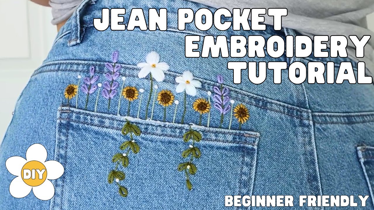embroider jeans