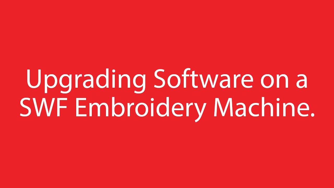 swf embroidery machine manual