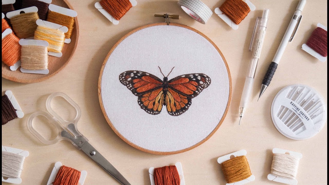 butterfly embroidery