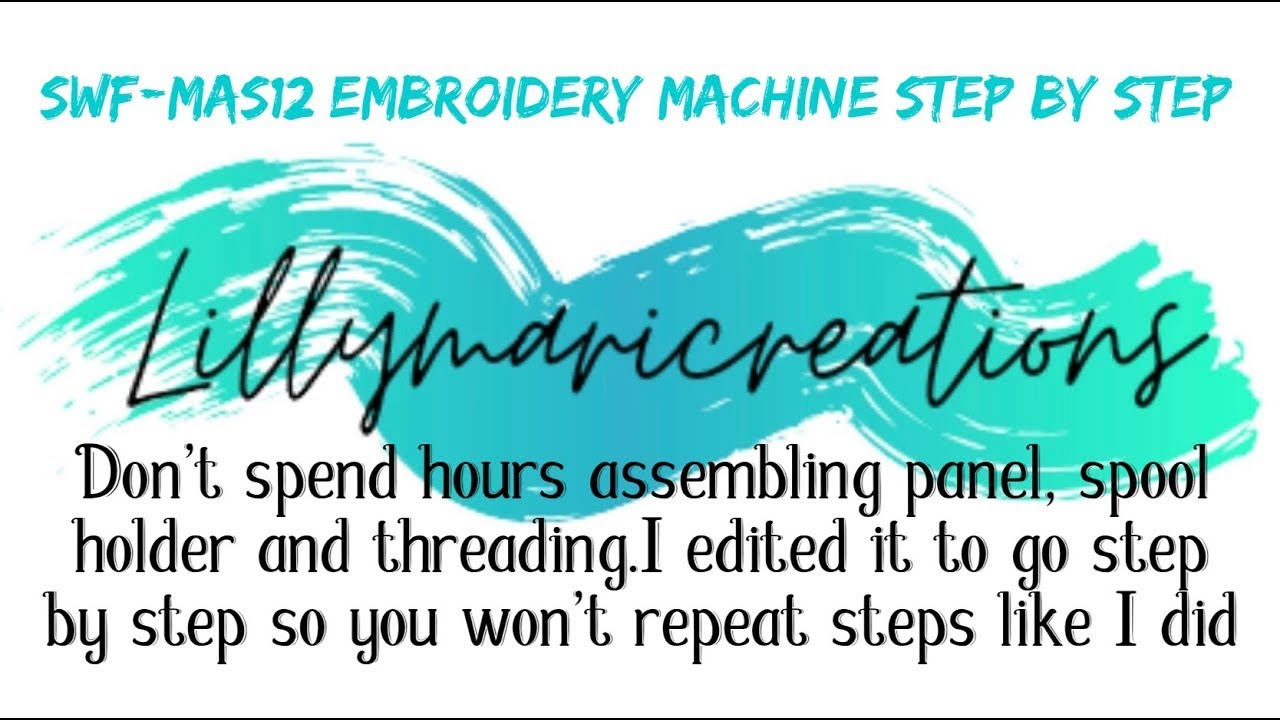 swf embroidery machine tutorial