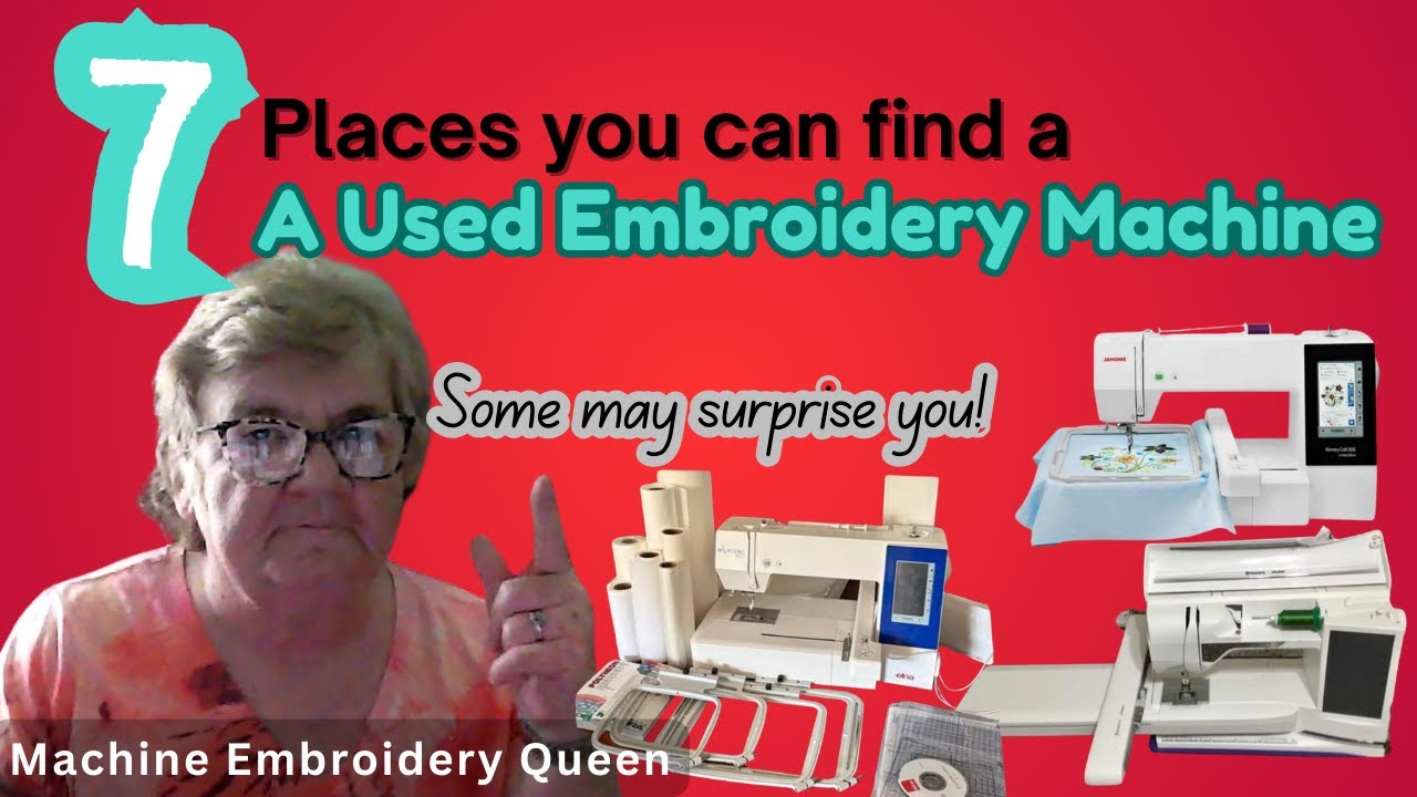 used embroidery machine