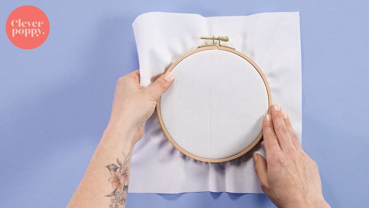 how to use embroidery hoops