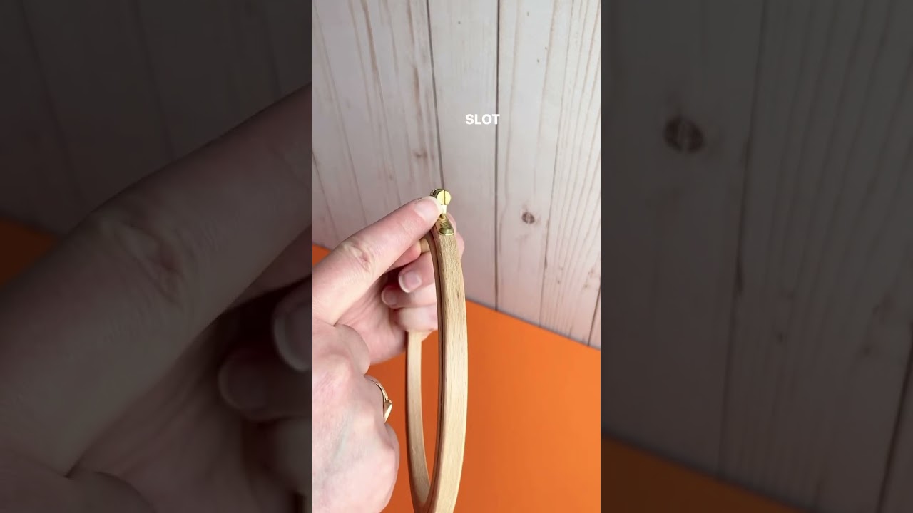 how to attach an embroidery hoop