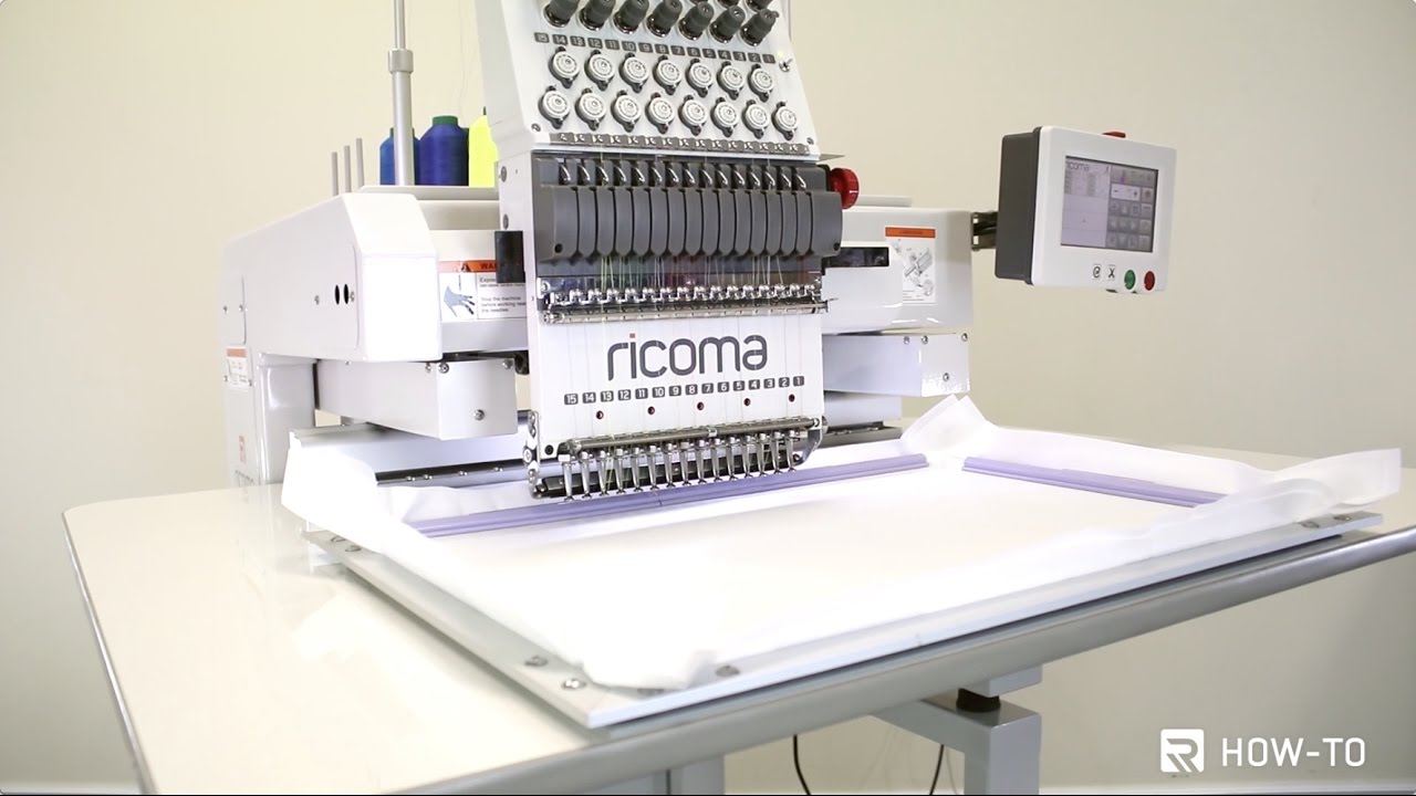 how to use ricoma mt 1501 sash hoop