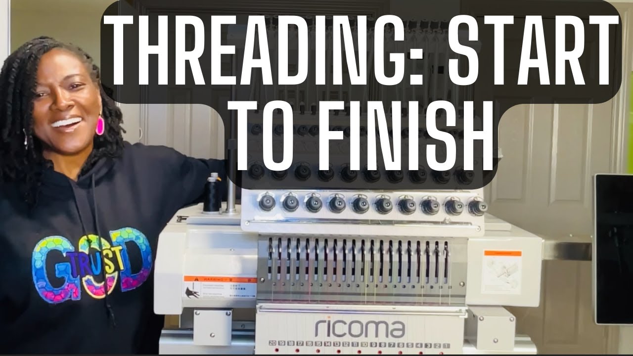how to use ricoma embroidery machine