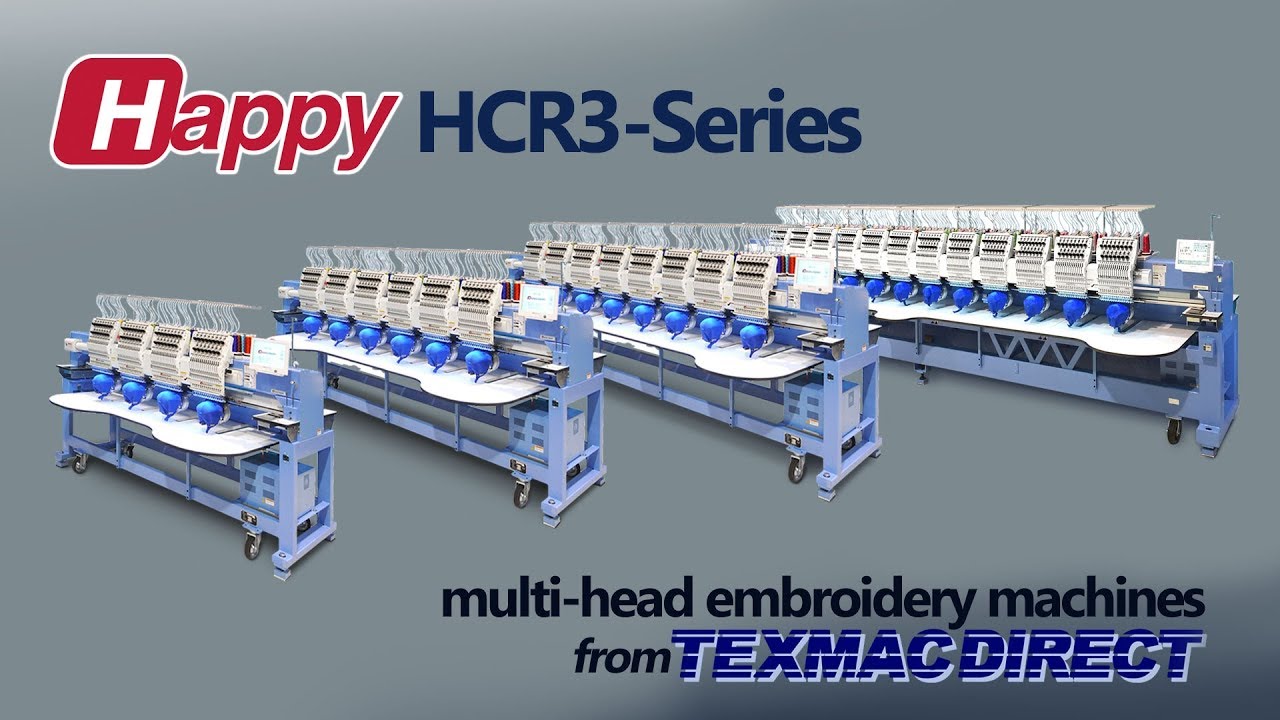 happy 2 head embroidery machine
