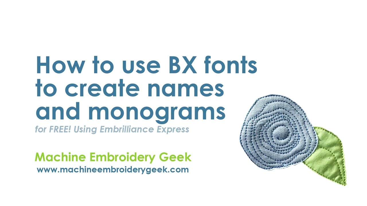 free embroidery fonts