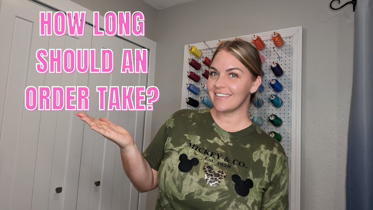 how long does it take to embroider something