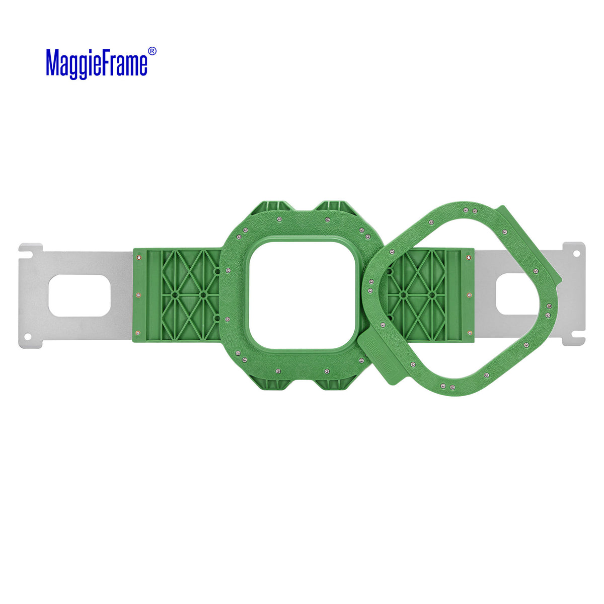 MaggieFrame 3.9x3.9 in (100x100mm) magnetic embroidery hoop for Baby lock，Brother PR,Ricoma EM1010-structure