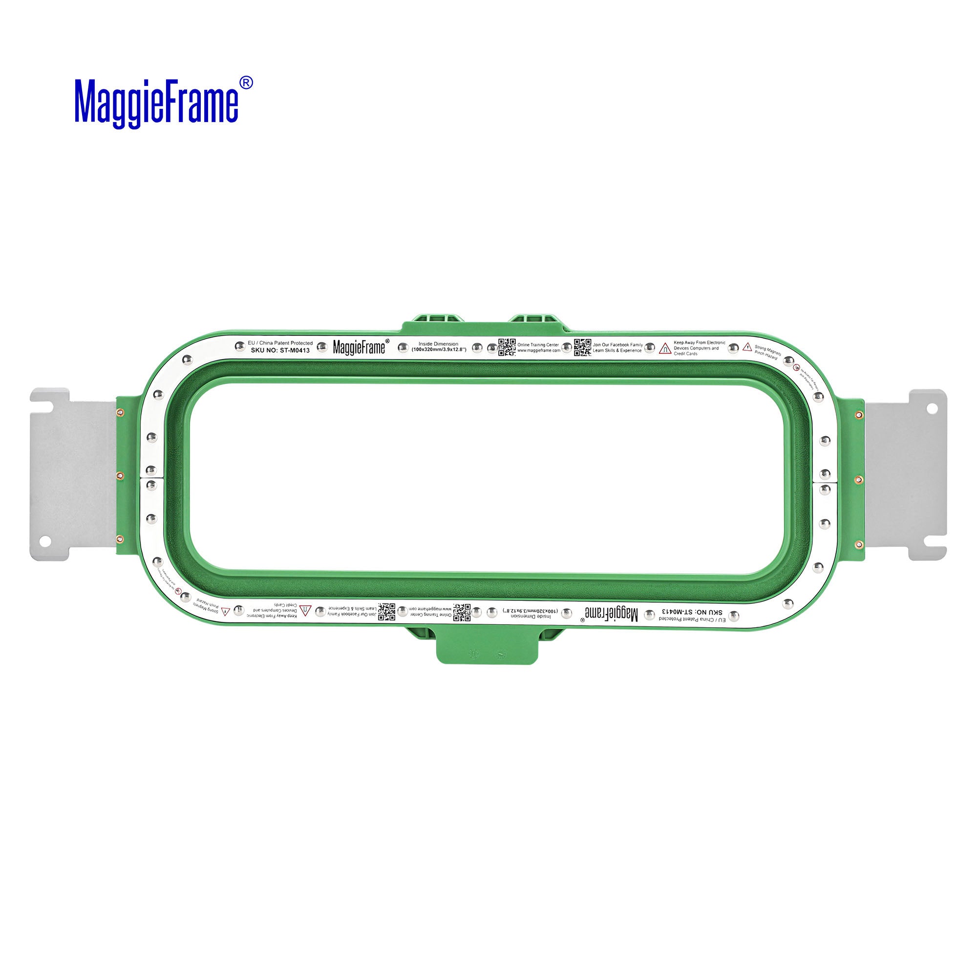 MaggieFrame 7.7x12.5 in (195x315mm) magnetic embroidery hoop for Baby lock，Brother PR,Ricoma EM1010-BACK