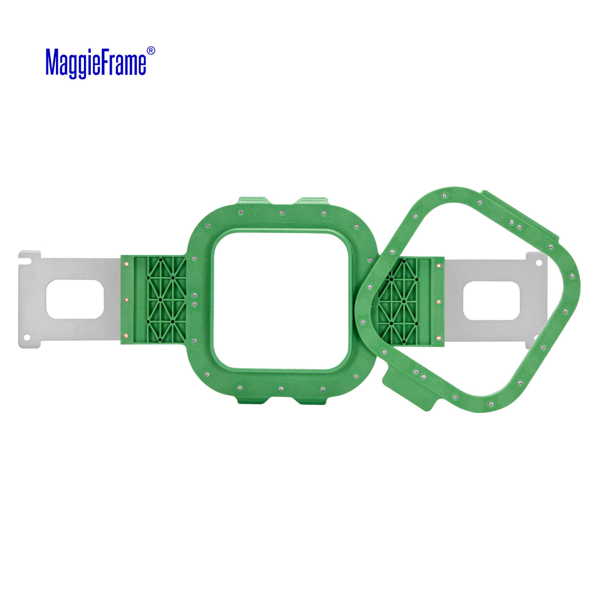 MaggieFrame 5.1x5.1 in (130x130mm) magnetic embroidery hoop for Baby lock，Brother PR,Ricoma EM1010-STRUCTURE