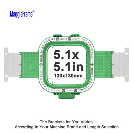 MaggieFrame 5.1x5.1in (130x130mm) magnetic embroidery hoop for Barudan