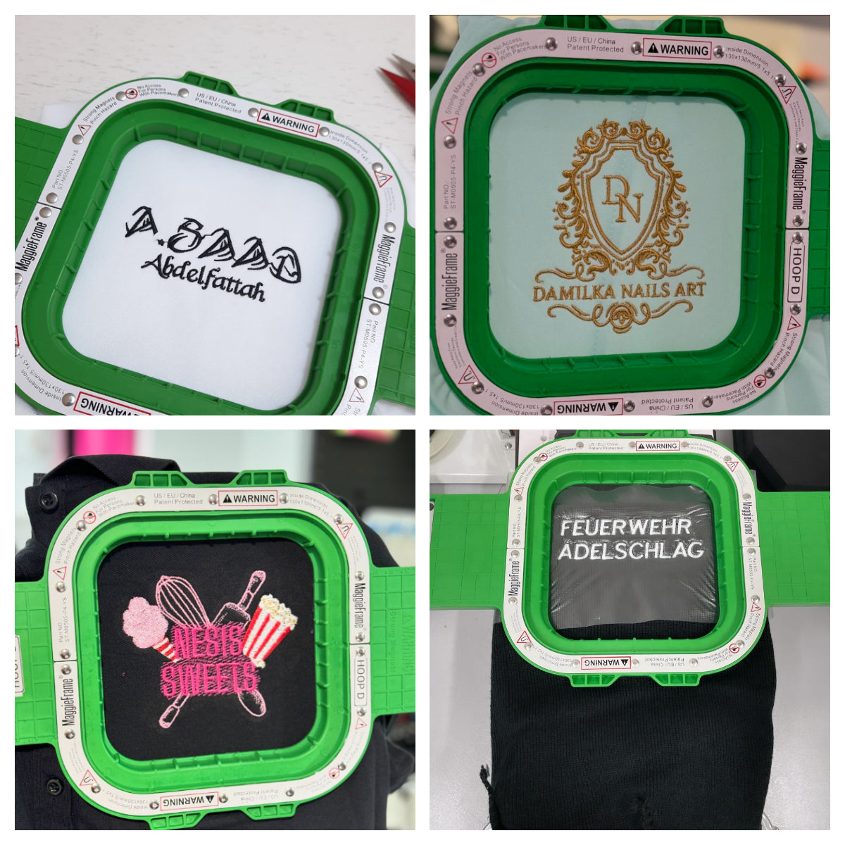 MaggieFrame 5.1x5.1 in (130x130mm) magnetic embroidery hoop–Embroidery scene