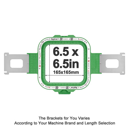 MaggieFrame 6.5x6.5 in (165x165mm) magnetic embroidery hoop for Baby lock，Brother PR,Ricoma EM1010