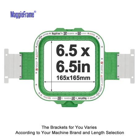 MaggieFrame 6.5x6.5in (165x165mm) magnetic embroidery hoop for Barudan