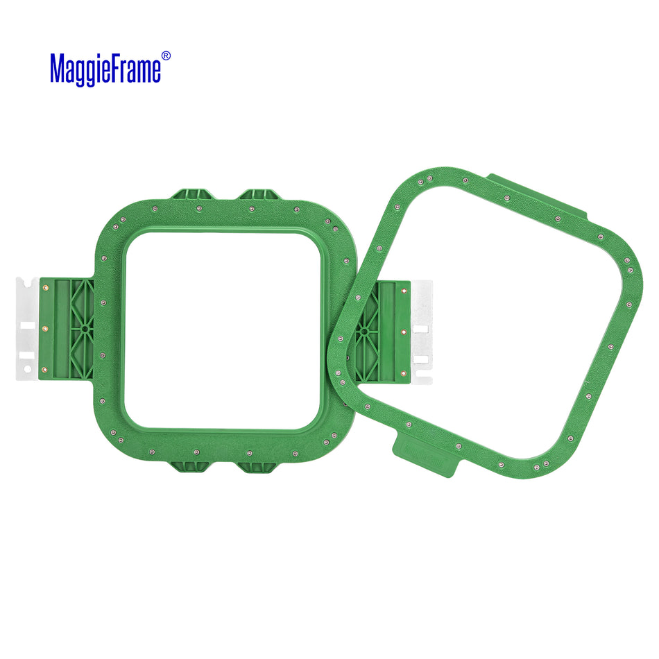 MaggieFrame 6.5x6.5 in (165x165mm) magnetic embroidery hoop – Unfolded view