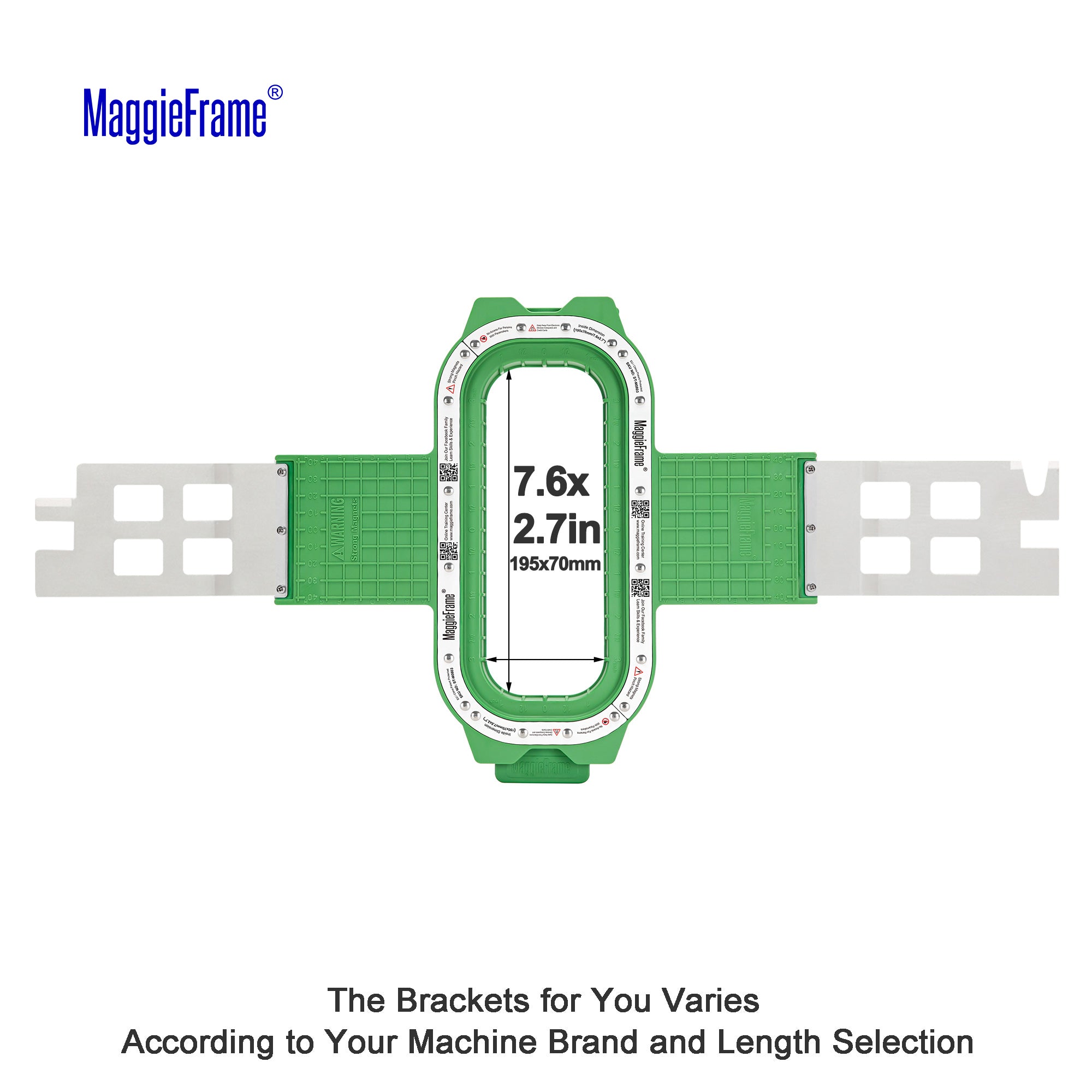 Maggieframe magnetic hoop for Barudan