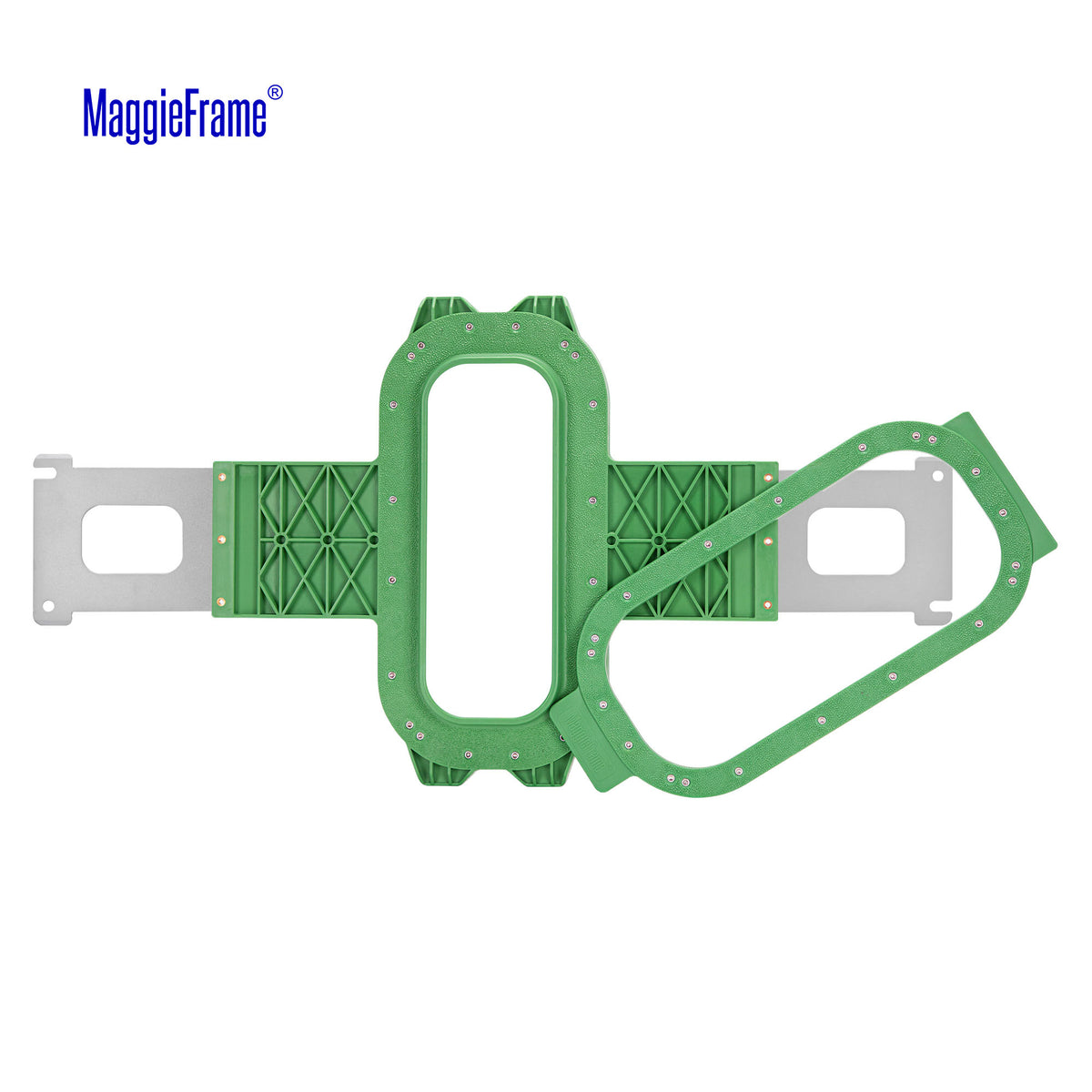 MaggieFrame 7.6x2.7 in (195x70mm) magnetic embroidery hoop for Baby lock，Brother PR,Ricoma EM1010-STRUCTURE