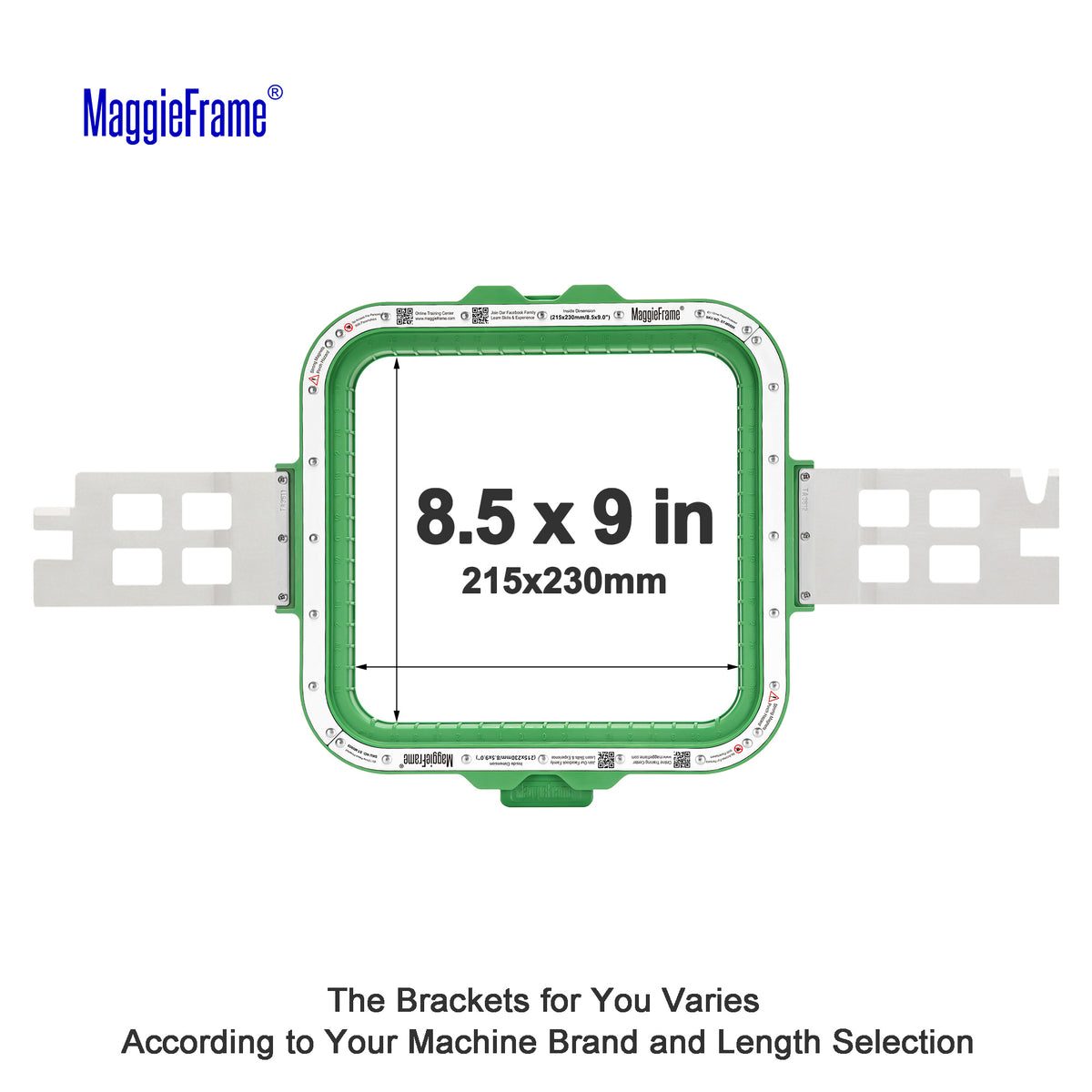 Maggieframe magnetic hoop for Barudan