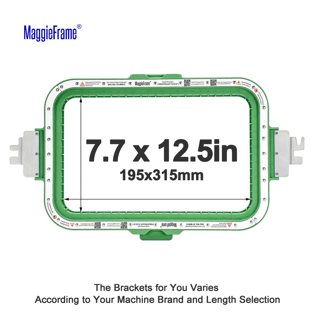 Maggieframe magnetic hoop for Barudan