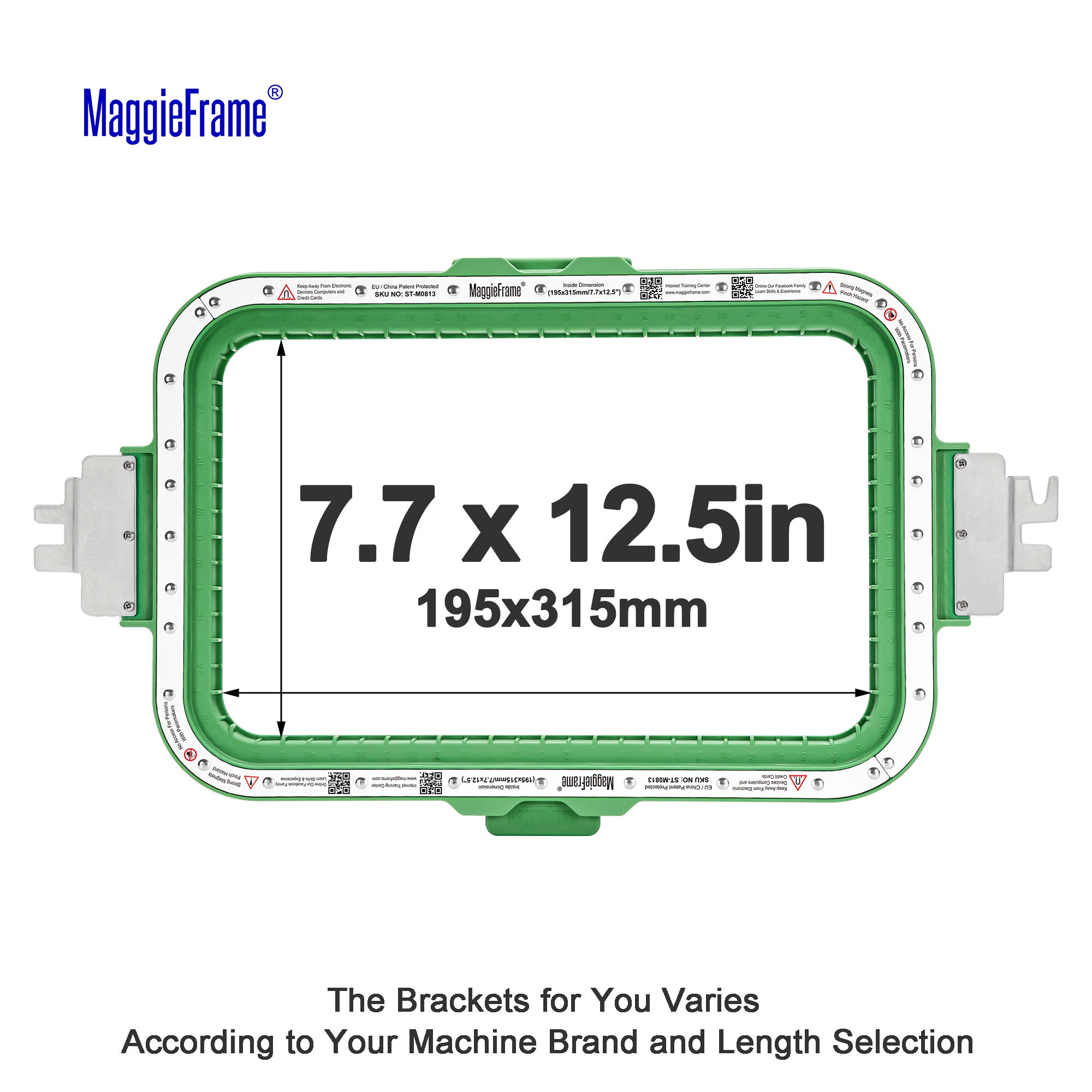Maggieframe magnetic hoop for Barudan