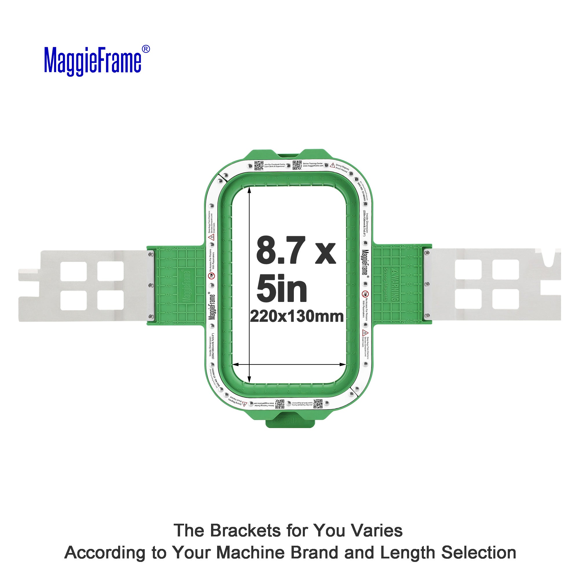 Maggieframe magnetic hoop for Barudan