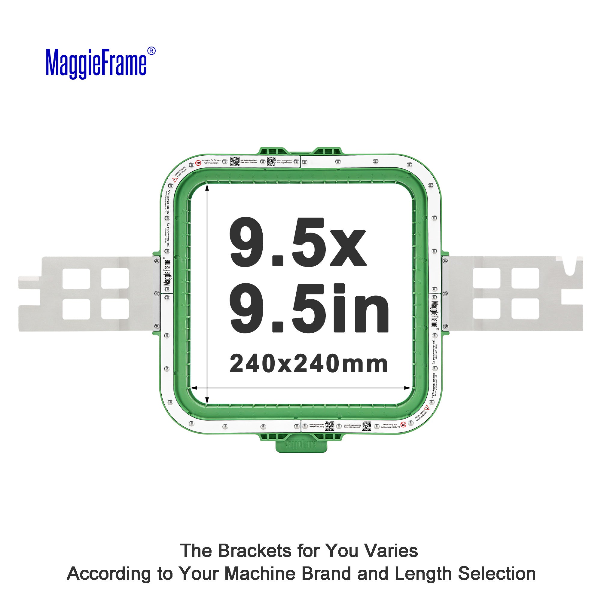 Maggieframe magnetic hoop for Barudan