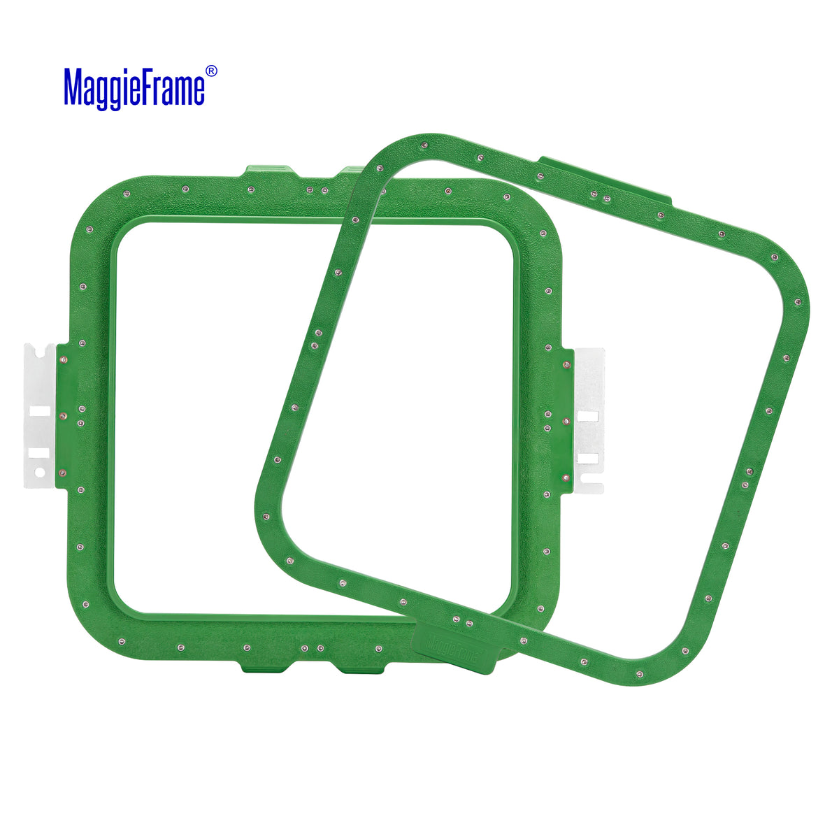 MaggieFrame 9.5x9.5 in (240x240mm) magnetic embroidery hoop – Unfolded view