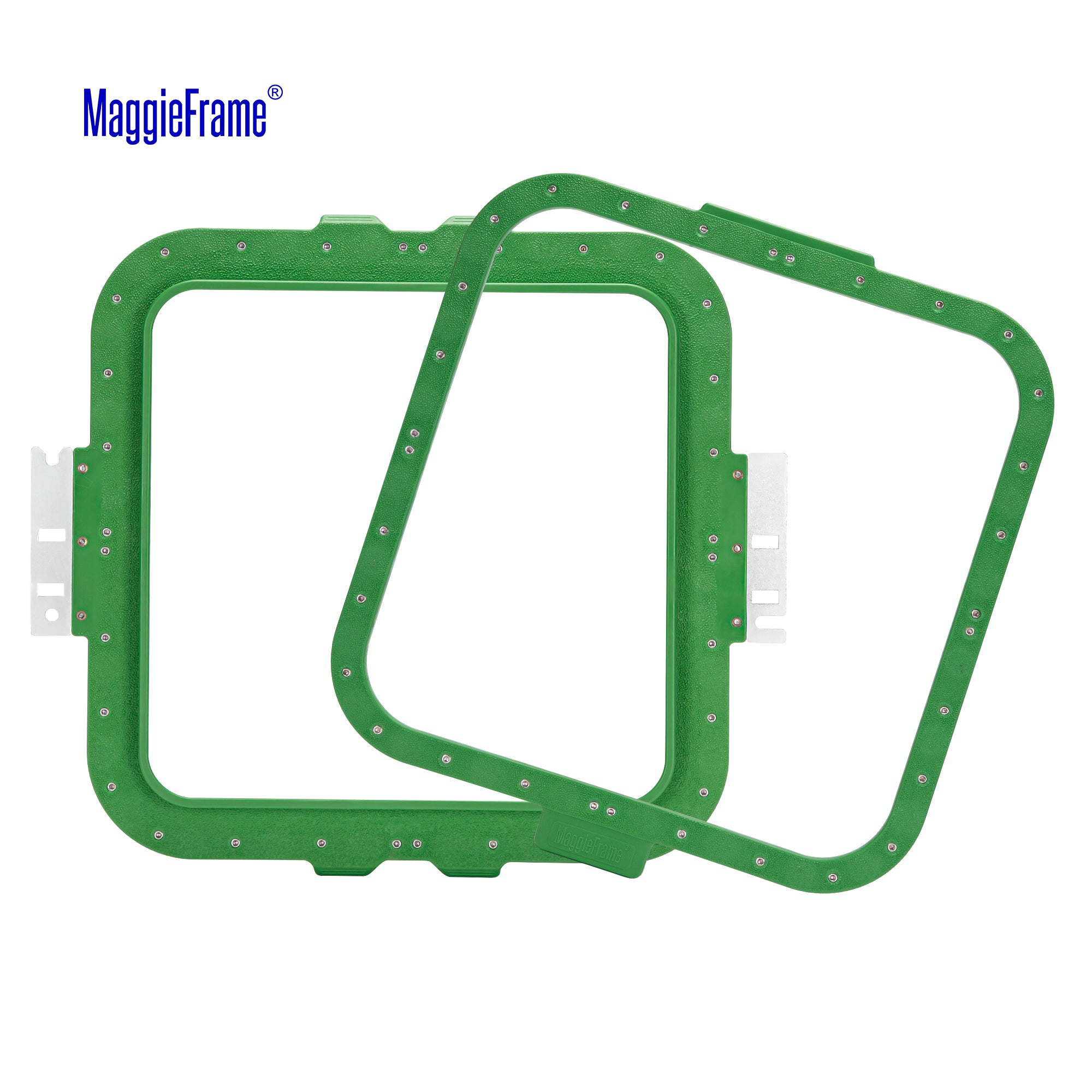 MaggieFrame 9.5x9.5 in (240x240mm) magnetic embroidery hoop – Unfolded view