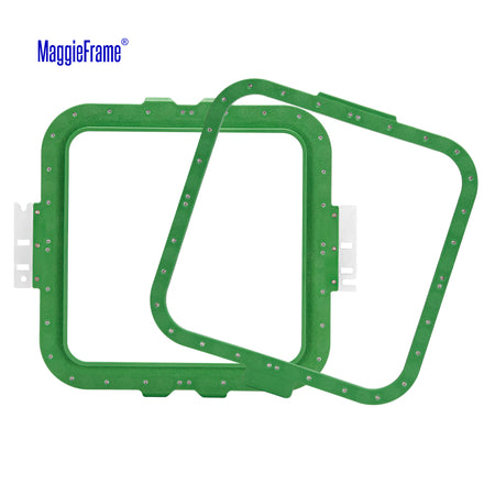 MaggieFrame 9.5x9.5 in (240x240mm) magnetic embroidery hoop – Unfolded view