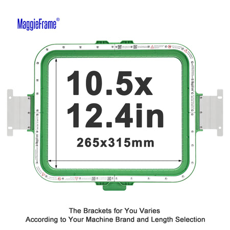 MaggieFrame 10.5x12.4in (265x315mm) magnetic embroidery hoop for Barudan