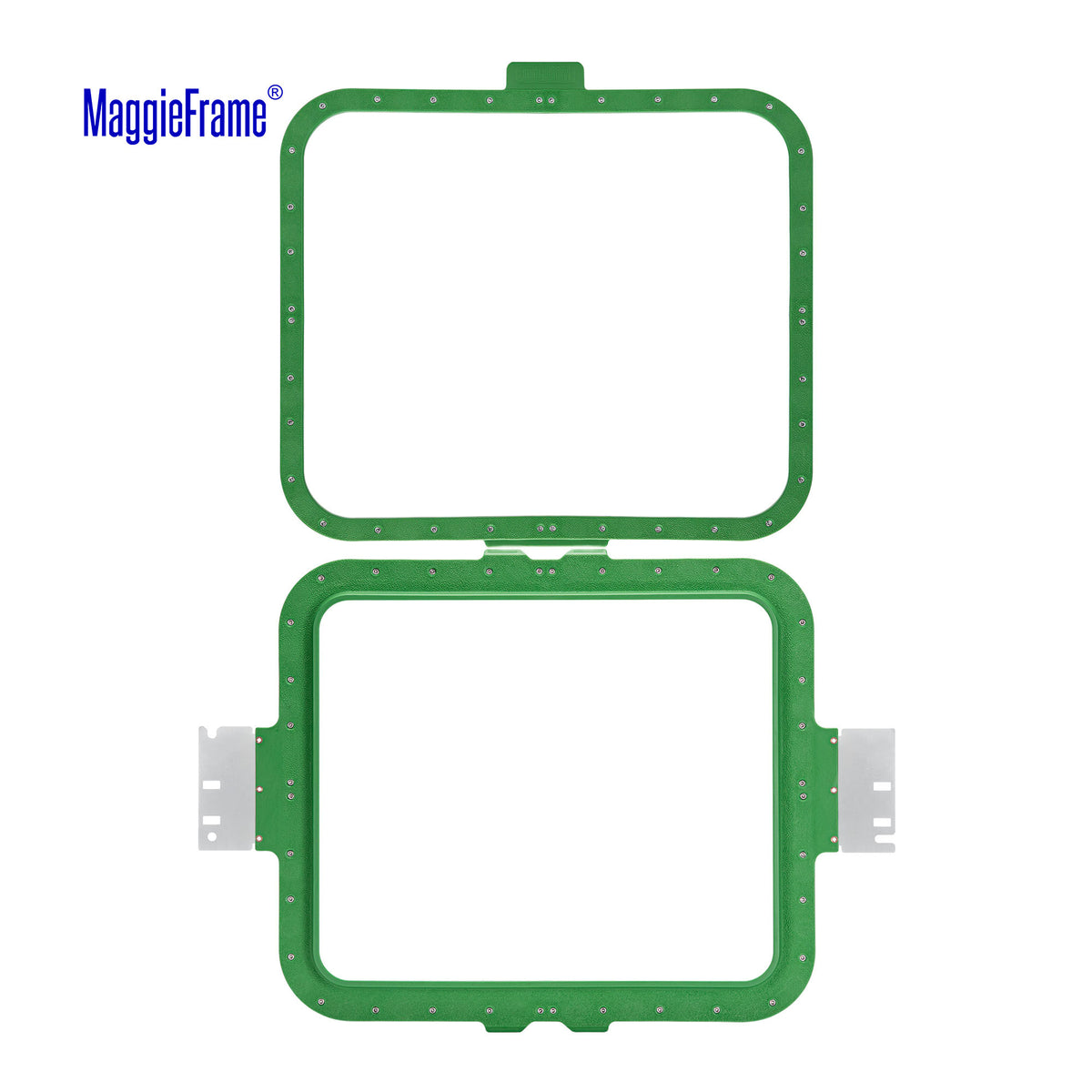 MaggieFrame 10.5x12.4 in (265x315mm) magnetic embroidery hoop – Unfolded view
