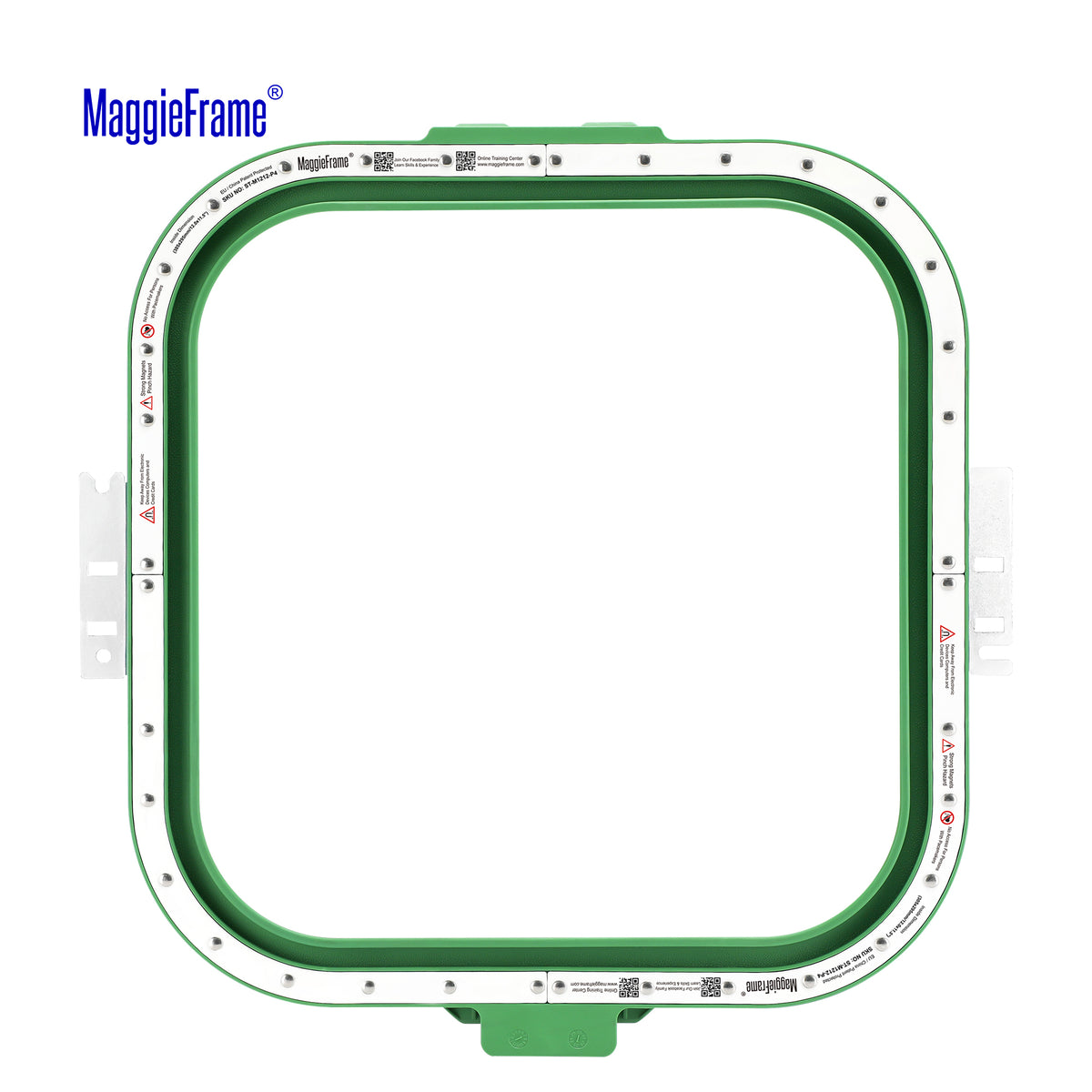 MaggieFrame 12x11.5 in (305x295mm) magnetic embroidery hoop – back chart
