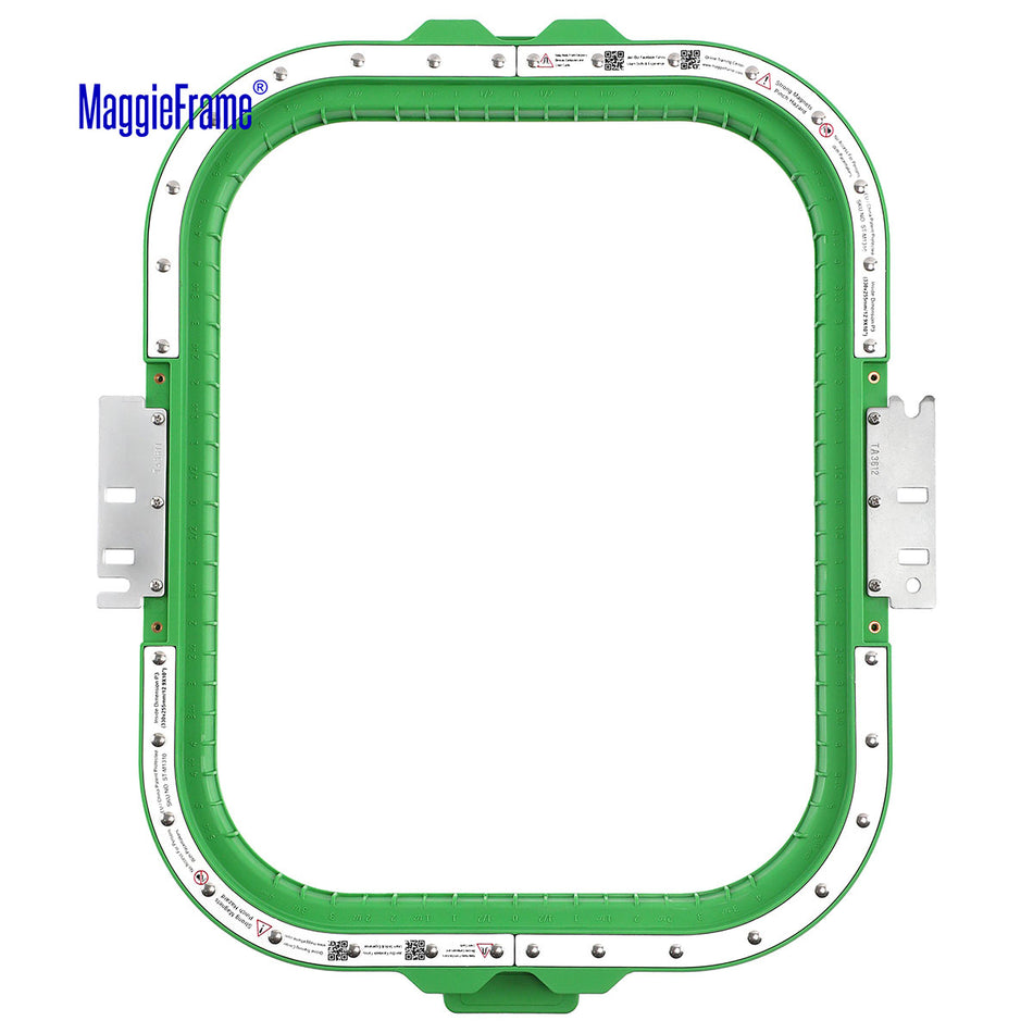MaggieFrame 12.9"x10" (330x255mm) magnetic embroidery hoop – back chart