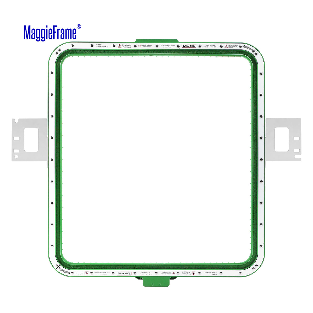 MaggieFrame 17"x15.5 in (430x390mm) magnetic embroidery hoop – back chart