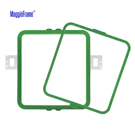 MaggieFrame 17"x15.5 in (430x390mm) magnetic embroidery hoop – Unfolded view