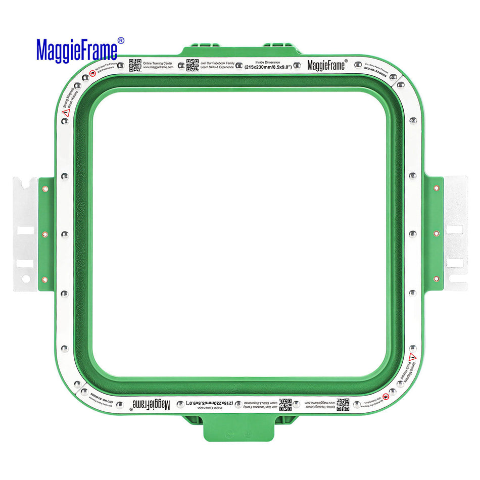 MaggieFrame Magnetic Hoop 8.5"x9" | 215x230mm for Honpo