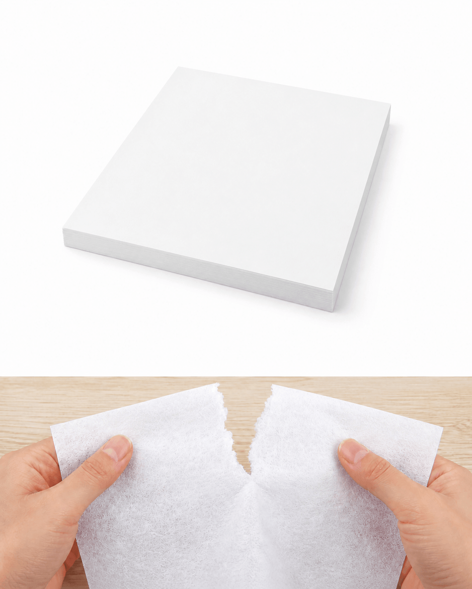 Pre-cut 2.0 Oz Tear Away Stabilizer Embroidery Backing  12" x 12" 100 Sheets for 5x7  10x10 Embroidery Hoops