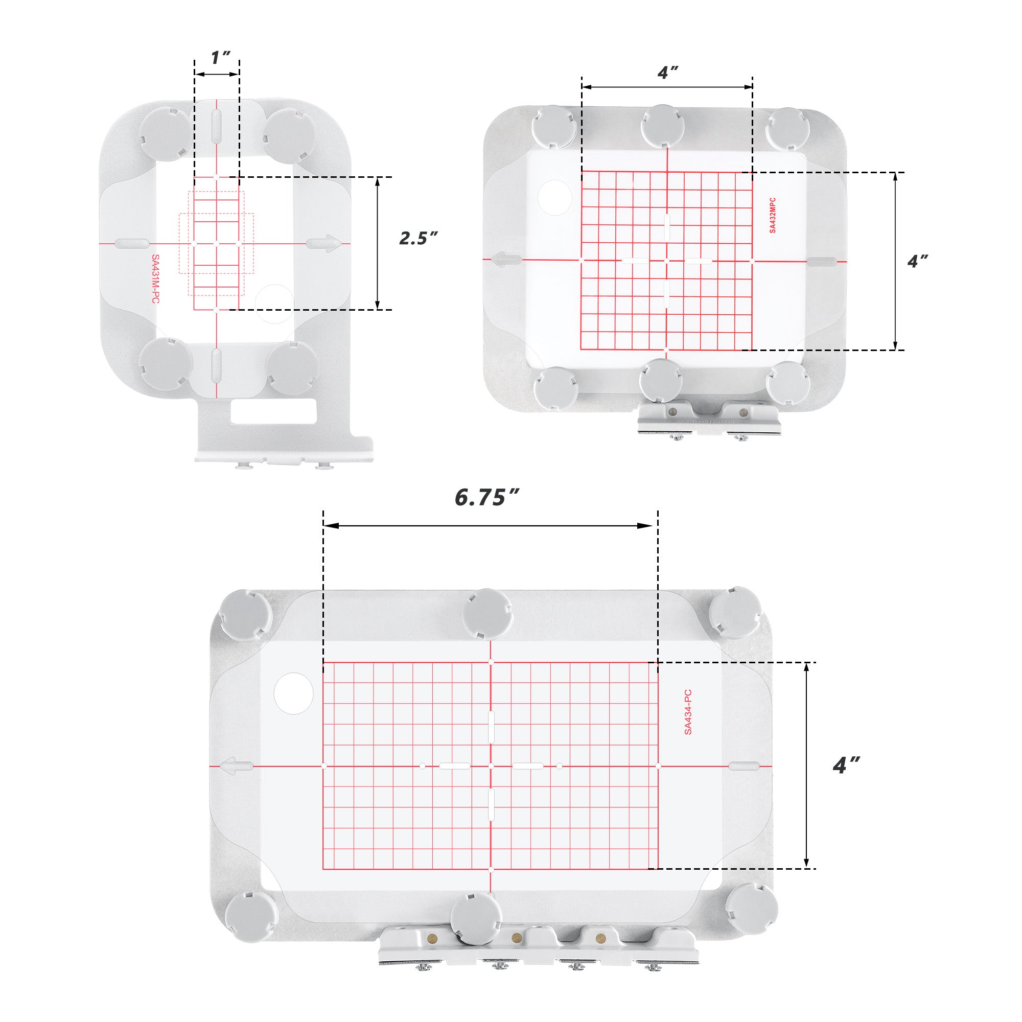 MaggieFrame Magnetic Hoop Set for Brother SE600, SE625, PE535
