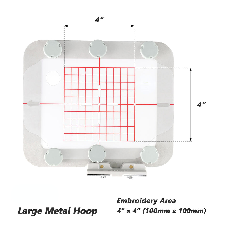 Magnetic Hoop Set for Poolin EOC05, Metal Magnet Embroidery Machine Sash Frames