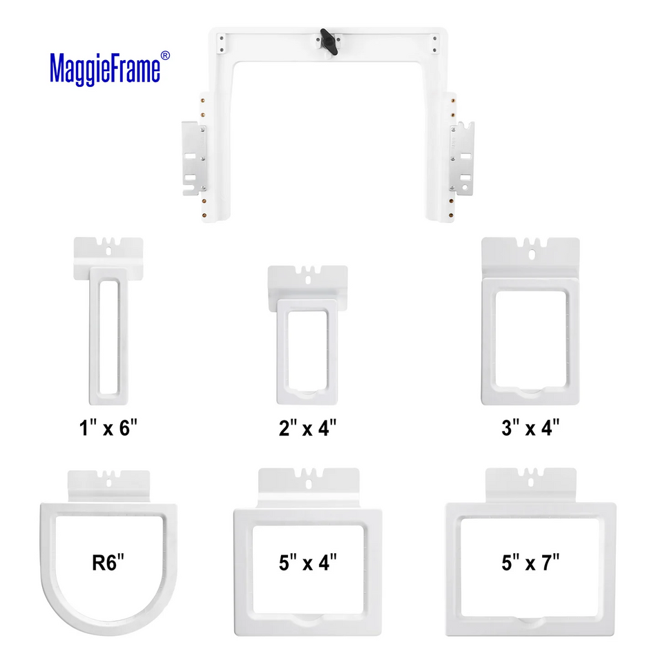 MaggieFrame 6 in 1 Magnetic Hoop for Brother