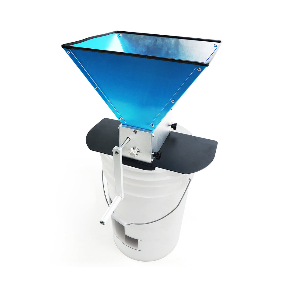 Grain Mill Pro with 3 Rollers 13LB Hopper and Steel Metal Base, Brewing for Grain Malt Barley, Malt Mill for Homebrew Beer, Grain Crusher Grinder, Fit Electric Drill