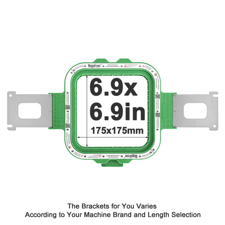 MaggieFrame 6.9x6.9 in (175x175mm) magnetic embroidery hoop for Baby lock，Brother PR,Ricoma EM1010