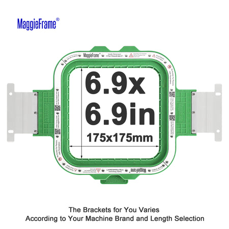 MaggieFrame 6.9x6.9in (175x175mm) magnetic embroidery hoop for Barudan