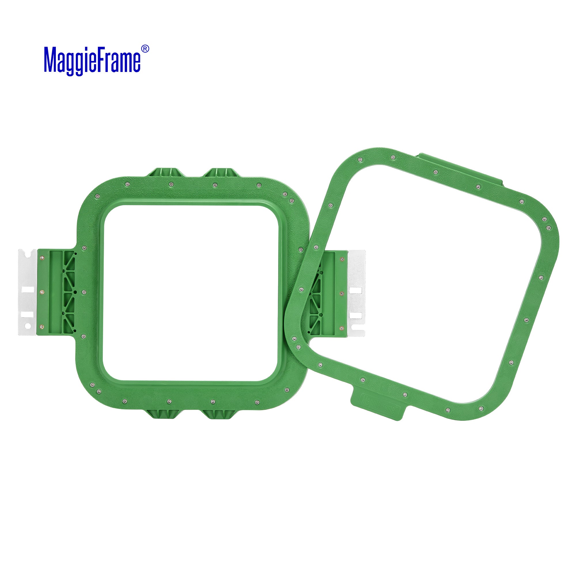 MaggieFrame 6.9x6.9 in (175x175mm) magnetic embroidery hoop – Unfolded view