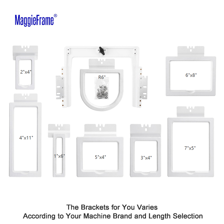 Module Frame Hoop MaggieFrame 8-in-1 Magnetic Hoop for Smartstitch S1201/S1501 — 1″ × 6 ...