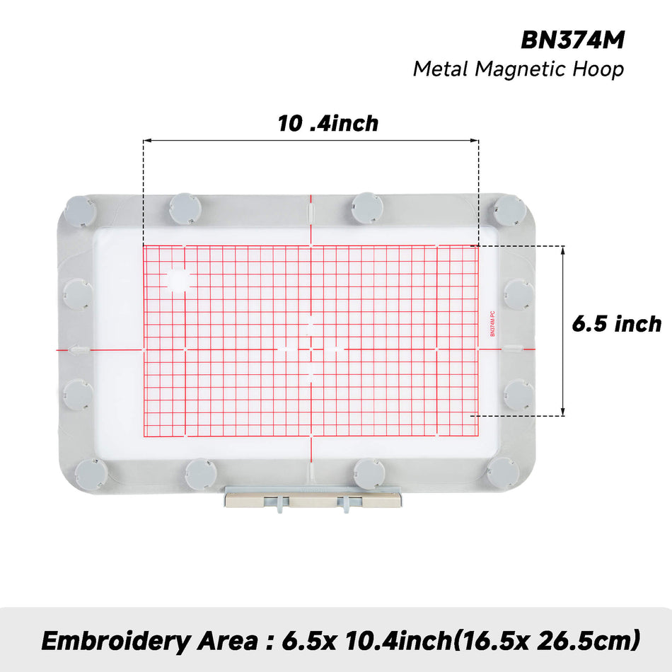 6.5"x10.4" (165x265mm)  Magnetic Embroidery Hoop for Bernina 990/ 880 / 880 PLUS / 830 Embroidery Machine