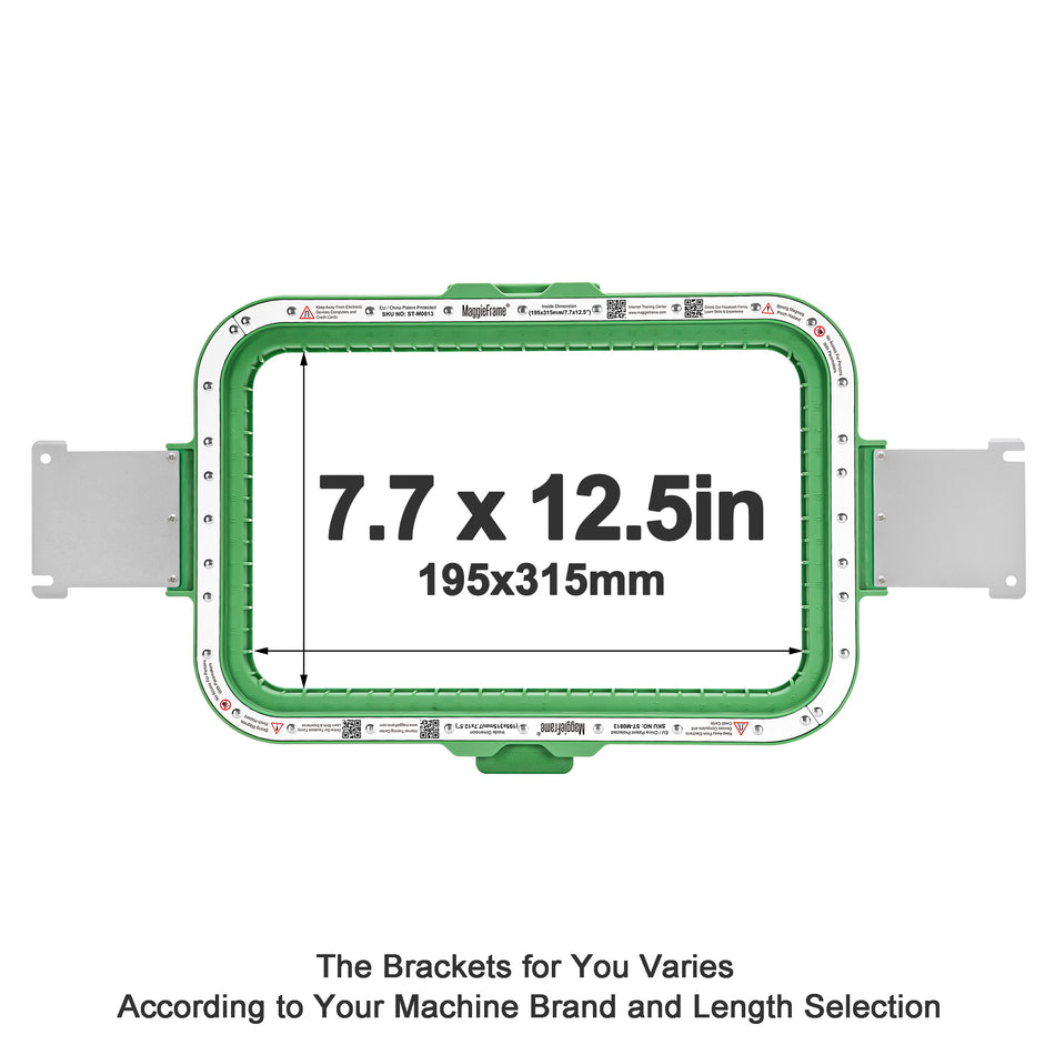 MaggieFrame Aros Magnético 7.7"x 12.5" | 195x315mm para Brother PR600 PR1000E PR1000 PR655