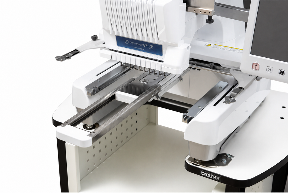 HOOPSTEADY™ Tubular & Magnetic Embroidery Hoop Support Platform Extends Cylinder Arm for Brother Embroidery Machines