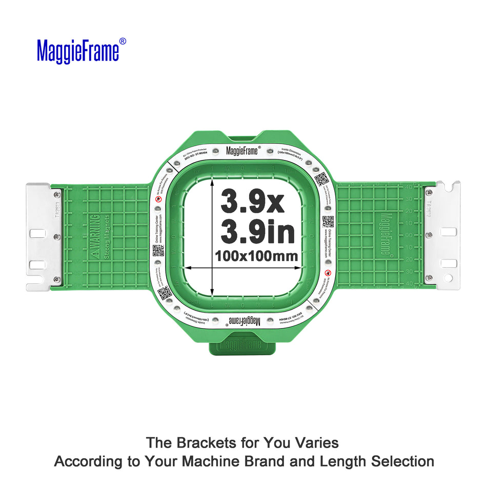 MaggieFrame Magnetic Hoop 3.9" | 100x100mm for Ricoma